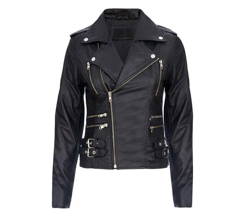 Ladies black retro 100 nappa - black,